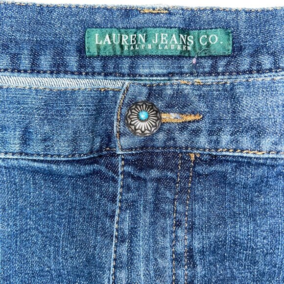 Ralph Lauren navajo turquoise beaded embellished cropped jeans 20W - Picture 6 of 6